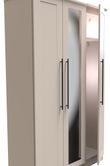 Beverley Cashmere 3 Door Tall Triple Wardrobe - 1 Mirror