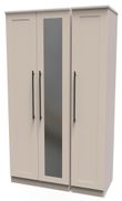 Beverley Cashmere 3 Door Tall Triple Wardrobe - 1 Mirror