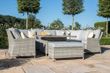 Maze Oxford Royal Grey Rattan U Shape Rising Table Garden Sofa Set
