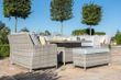 Maze Oxford Royal Grey Rattan U Shape Rising Table Garden Sofa Set