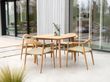 Alexander Rose Dana Teak Square Garden Dining Table - 100cm