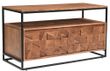 Axis Acacia Wood 103cm TV Unit - Geometric