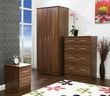 Avon Walnut Effect 2 Drawer Bedside Cabinet