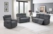 Detroit Grey Fabric Electric Recliner Armchair