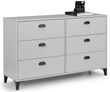 Lakers Grey 6 Drawer Wide Chest