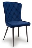 2 x Merlin Navy Blue Fabric Dining Chair