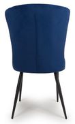2 x Merlin Navy Blue Fabric Dining Chair