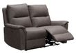 Kansas Truffle Faux Leather 2 Seater Power Recliner Sofa