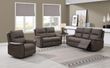 Kansas Truffle Faux Leather 2 Seater Power Recliner Sofa