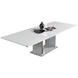 Lisa White Italian 6-10 Seater Extending Pedestal Dining Table