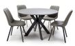 Lunar Grey Ceramic 4 Seater Round Dining Table