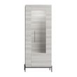 Mia Grey 1 Door Display Cabinet - RHF
