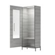 Mia Grey 1 Door Display Cabinet - LHF