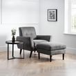 Monza Grey Fabric Armchair