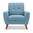 Monza Blue Fabric Armchair