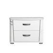 Anna White Italian 2 Drawer Bedside Cabinet