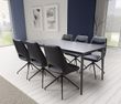 Amalfi Black Marble Effect 6 Seater Dining Table