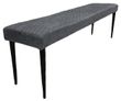 Charlie Grey Faux Leather Dining Bench