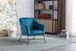 Cleo Blue Fabric Accent Chair