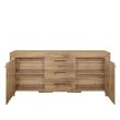Compton Oak Effect 2 Door Extra Large Sideboard - 200cm