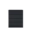 Oslo Black 4 Drawer Chest