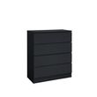 Oslo Black 4 Drawer Chest