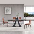 Cassino 6-8 Seater Grey Ceramic Extending Dining Table - 140cm-200cm
