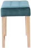 Ashbury Green Fabric Small Dining Bench