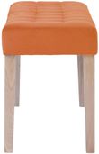 Ashbury Orange Fabric Large Dining Bench