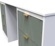 Las Vegas White and Green 6 Drawer Double Dressing Table