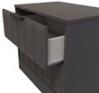 New York Graphite 2 Drawer Bedside Cabinet