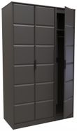 New York Graphite 3 Door Tall Triple Wardrobe