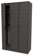 New York Graphite 3 Door Tall Triple Wardrobe