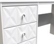 San Jose White 3 Drawer Desk