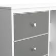 Padstow Grey and White 3 Drawer Single Dressing Table