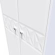 Pixel White 2 Door Plain Tall Wardrobe
