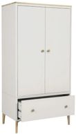 Vida Living Marlow Cashmere Oak 2 Door 1 Drawer Combi Wardrobe