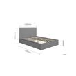 Oslo Grey Ottoman Storage Bed - Sizes Available