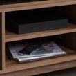 Shard Walnut and Black 2 Door TV Unit