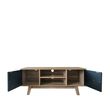 Shard Walnut and Black 2 Door TV Unit