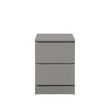 Oslo Grey 2 Drawer Bedside Cabinet