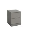 Oslo Grey 2 Drawer Bedside Cabinet