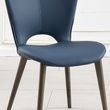 Clearance - Clooney Blue Leather Dining Chair