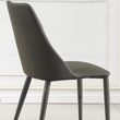 Clearance - Rosie Dark Grey Leather Dining Chair