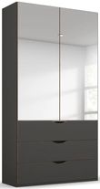 Rauch Lias 101cm 2 Door Black Combi Wardrobe