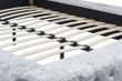 Grande Steel Crushed Velvet Fabric Bed - Sizes Available