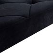 Louis Black Velvet Fabric 170cm Dining Bench