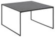 Clearance - Infinity Black Melamine Top Square Large Coffee Table - FSS14837