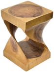 Wooden Twist Lamp Table