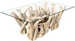 Driftwood Root and Glass Small Coffee Table